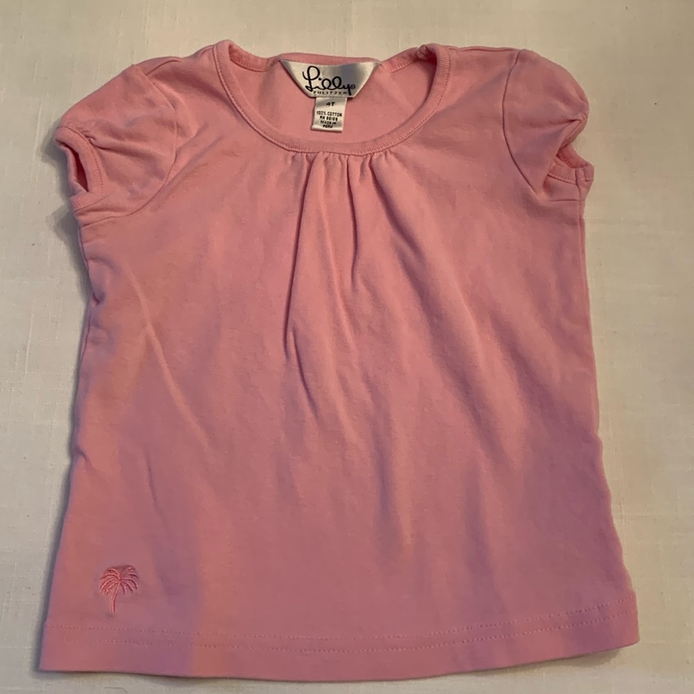 Lilly Pulitzer Pink Tee. Size 4T